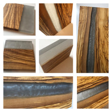 Load image into Gallery viewer, Olive Wood w/Resin Boards - Pearly Gray 18x9x0.5