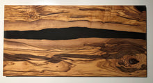 Load image into Gallery viewer, Olive Wood w/Resin Boards - Black Resin 18x9x.05