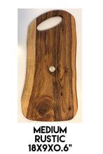 Load image into Gallery viewer, Single Medium Rustic Live Edge Acacia Board