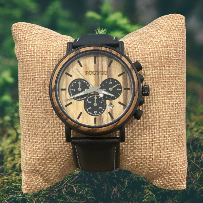 Luxury Business Men's Chronograph Wooden Watch