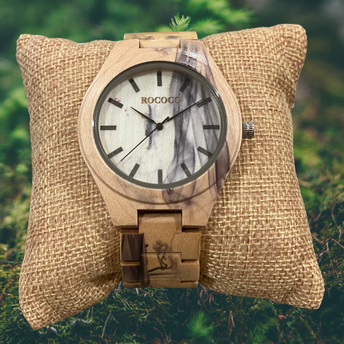 Naturally Unique Wood Resin Watch - Smoke